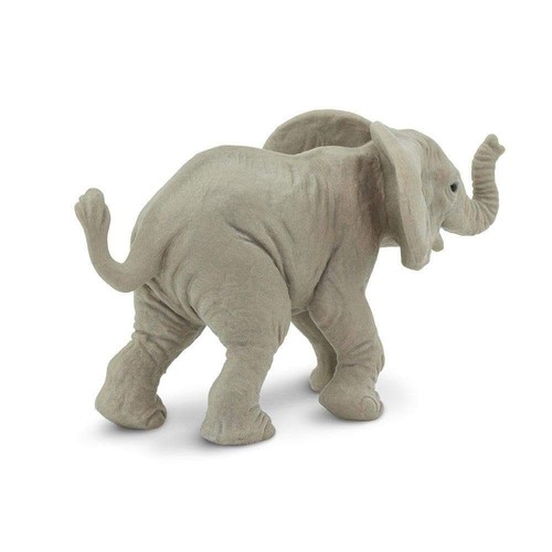 Elefante africano bebé safari salvaje vida silvestre safari juguete realista modelos de exhibición - Imagen 7 de 10