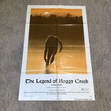 The Legend Of Boggy Creek Original 1973 Movie Poster 27x41 Horror Bigfoot RARE