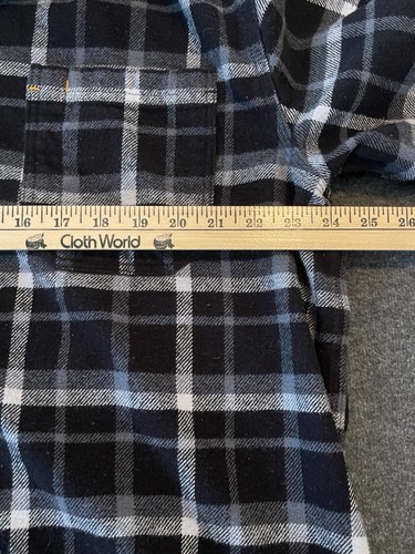 Herren Brahma schwarz kariertes Flanellhemd schwer warm Outdoor - Größe XL - Bild 4 von 5