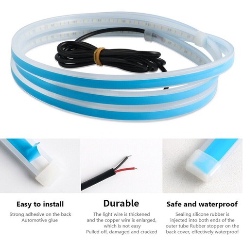 Front Grille Trim LED Hood Strip Lights DRL Decorative Lamps For Jeep Wrangler - Picture 2 of 11