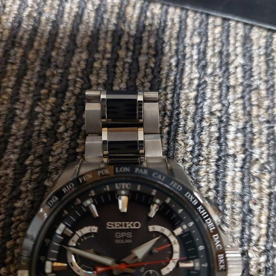 Автоматические часы SEIKO Astron GPS черный циферблат 8X53 0AB0 2 часы премиум-класса - Изображение 4 из 4