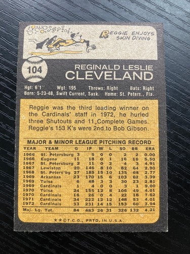 1973 Topps Baseball * Pick-A-Card * cards #100-199 - Picture 5 of 289