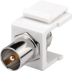 5x Koax-Stecker > F-Buchse,; Keystone Modul SAT/Antenne - Koax-Stecker > F-Buchs
