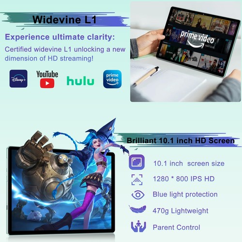 2025 Android 14 Tablet mit Tastatur 20GB+128GB+1TB Expand, 10,1 Zoll Octa-Co... - Bild 4 von 7