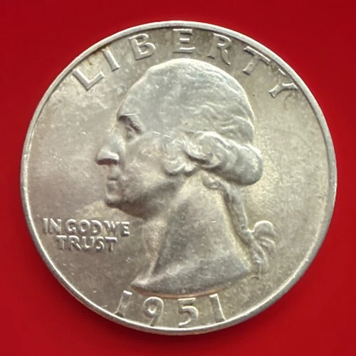 1951-S Washington Quarter * Gem BU++ (album toned) * 948