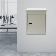 44*35*58cm Package Drop Box Galvanized Sheet Parcel Delivery Box W/ 1* Key, New