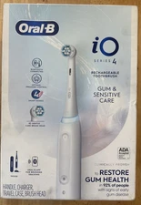 Oral-B iO Series 4 Rechargeable Toothbrush (White)... FREE S&H!