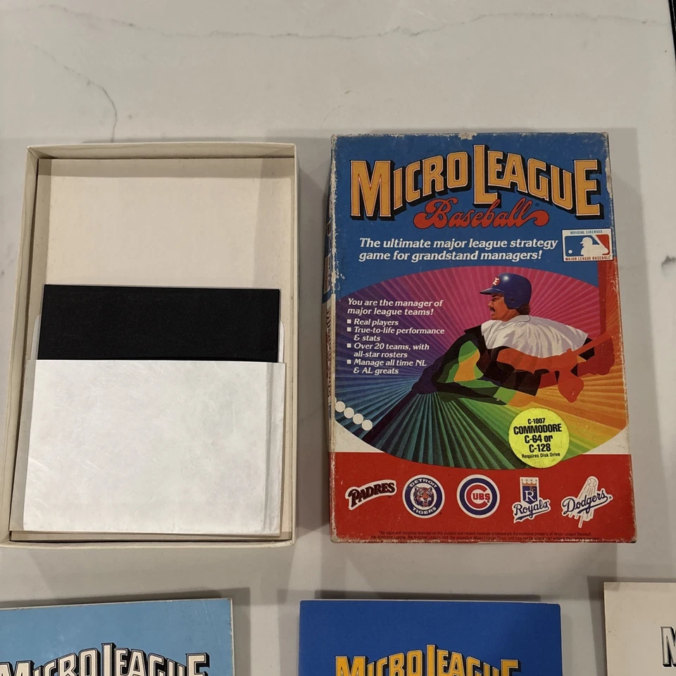 1984 Micro League Baseball MLB Simulation Game VTG IBM Disk - Image 4 of 4