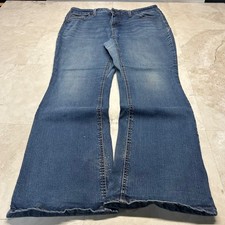 Faded Glory Ultimate Boot Jeans Blue Womens 18A Medium Wash Stretch Bootcut