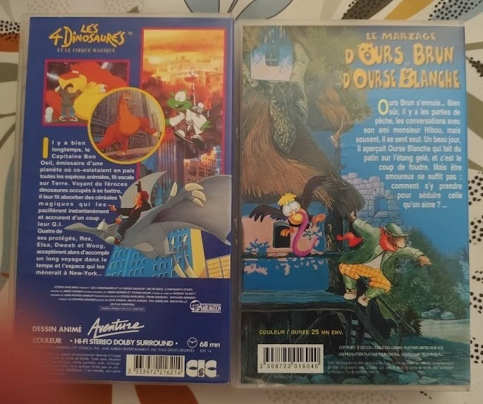 LOT 7 cassettes VHS dessins animés - Photo 3/4