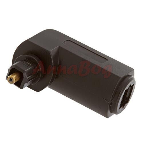 8x Toslink Jack to Plug Right Angle Adapter Optical Audio 90º Angled Converter - Picture 2 of 3