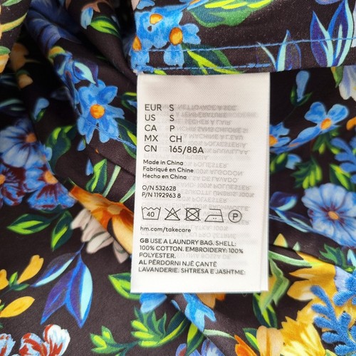 Rabanne H&M Top Floral Chloe Sevigny Broderie Anglaise Poplin Cotton Vest Small - Picture 11 of 11