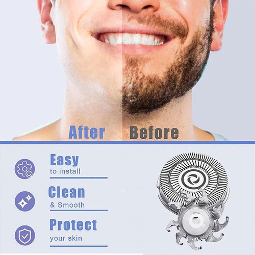 10 Replacement Blades For Pitbull Skull Shaver Platinum Gold Silver Butterfly - Foto 4 di 22