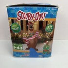 Gemmy Scooby Doo with Candy Cane Christmas Inflatable 5ft. READ**