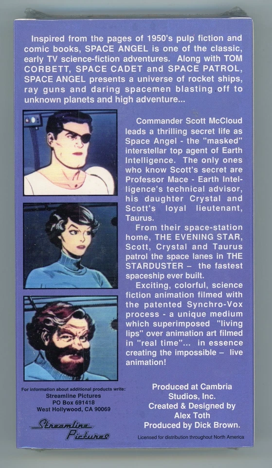 Space Angel, VHS, NEW, Sci Fi, Animation, Sealed, RARE, Series 1, Golden TV - Image 2 of 2