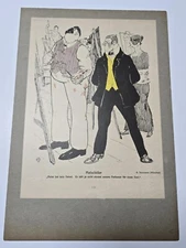 SIMPLICISSIMUS Antique German Art Magazine Illustration Art Nouveau c. 1900-1910