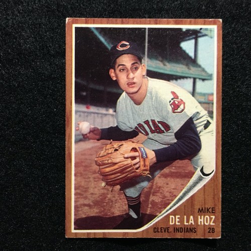 1962 TOPPS BASEBALL CARD CLEVELAND INDIANS MIKE DE LA HOZ #123 AMERICAN PASTIME - Picture 1 of 2