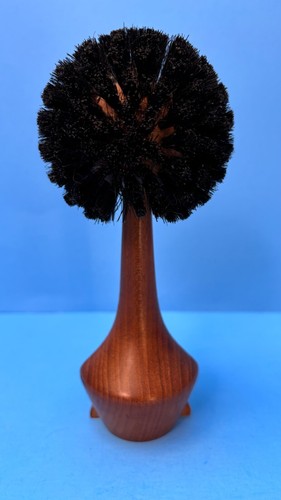 Vintage Italian MCM Teak Lion Clothing Brush Figurine - Picture 3 of 5