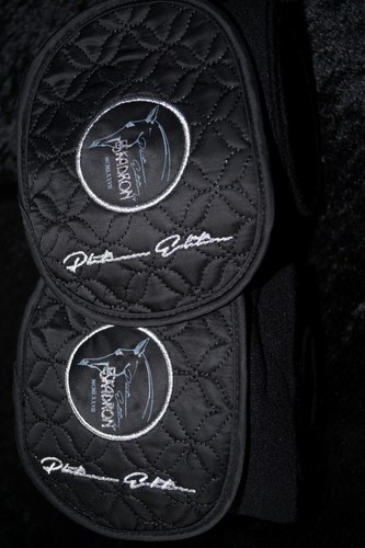 ESKADRON PLATINUM BLACK BANDAGES DL DRESSAGE WB SET 4x BANDAGES SIZE FULL - Picture 2 of 8