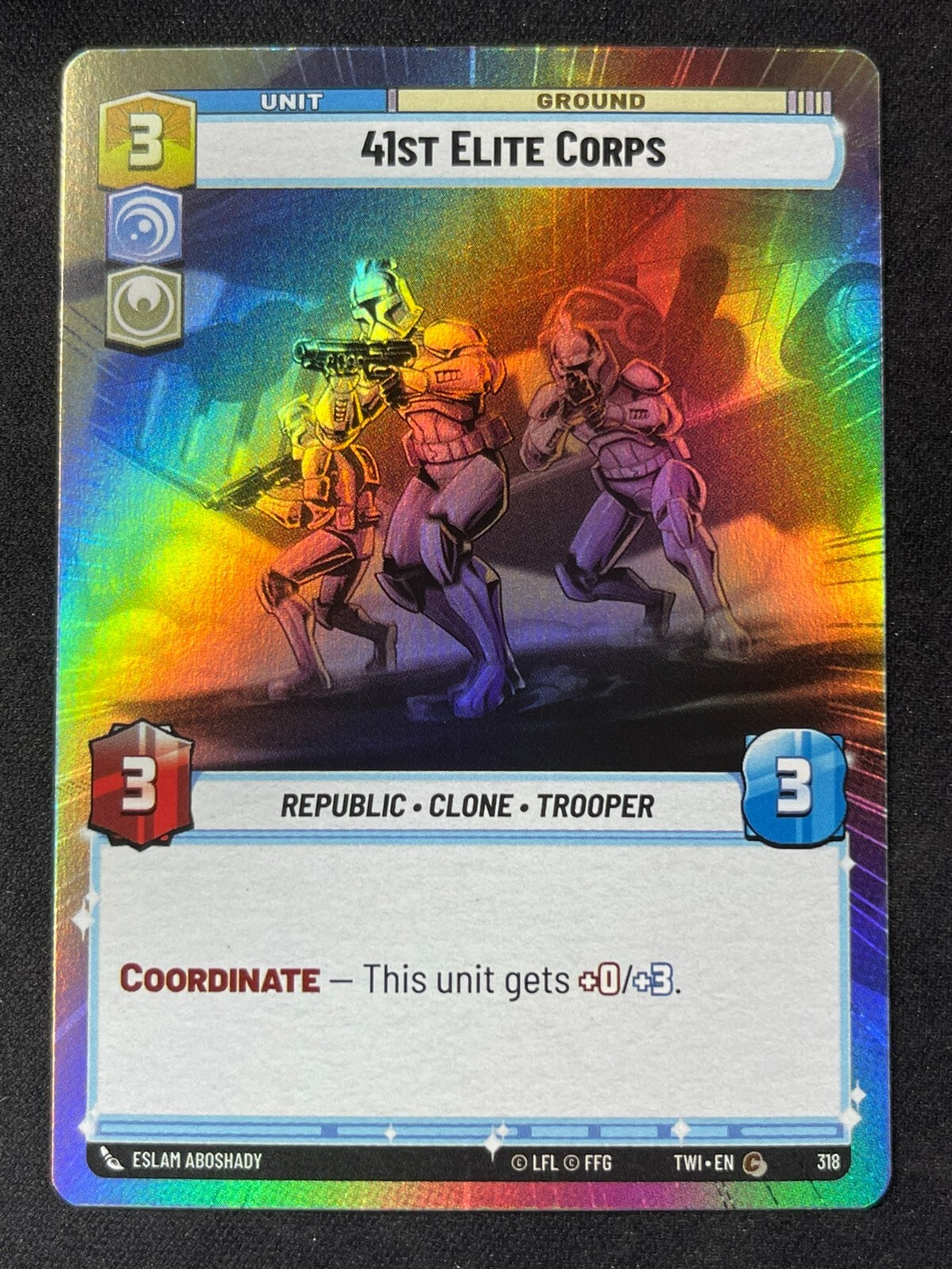 Star Wars Unlimited, Twilight of the Republic - 41st Elite Corps Hyperspace Foil