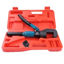 Muzata 45KN Upgraded Custom Hydraulic Hand Crimper Tool with 1/8" Dies CR09