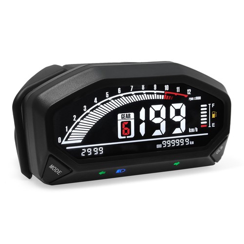 Motorcycle LED Speedometer 12000RPM Backlight Odometer Tool For 1 2 4 Cylinder - Picture 6 of 17