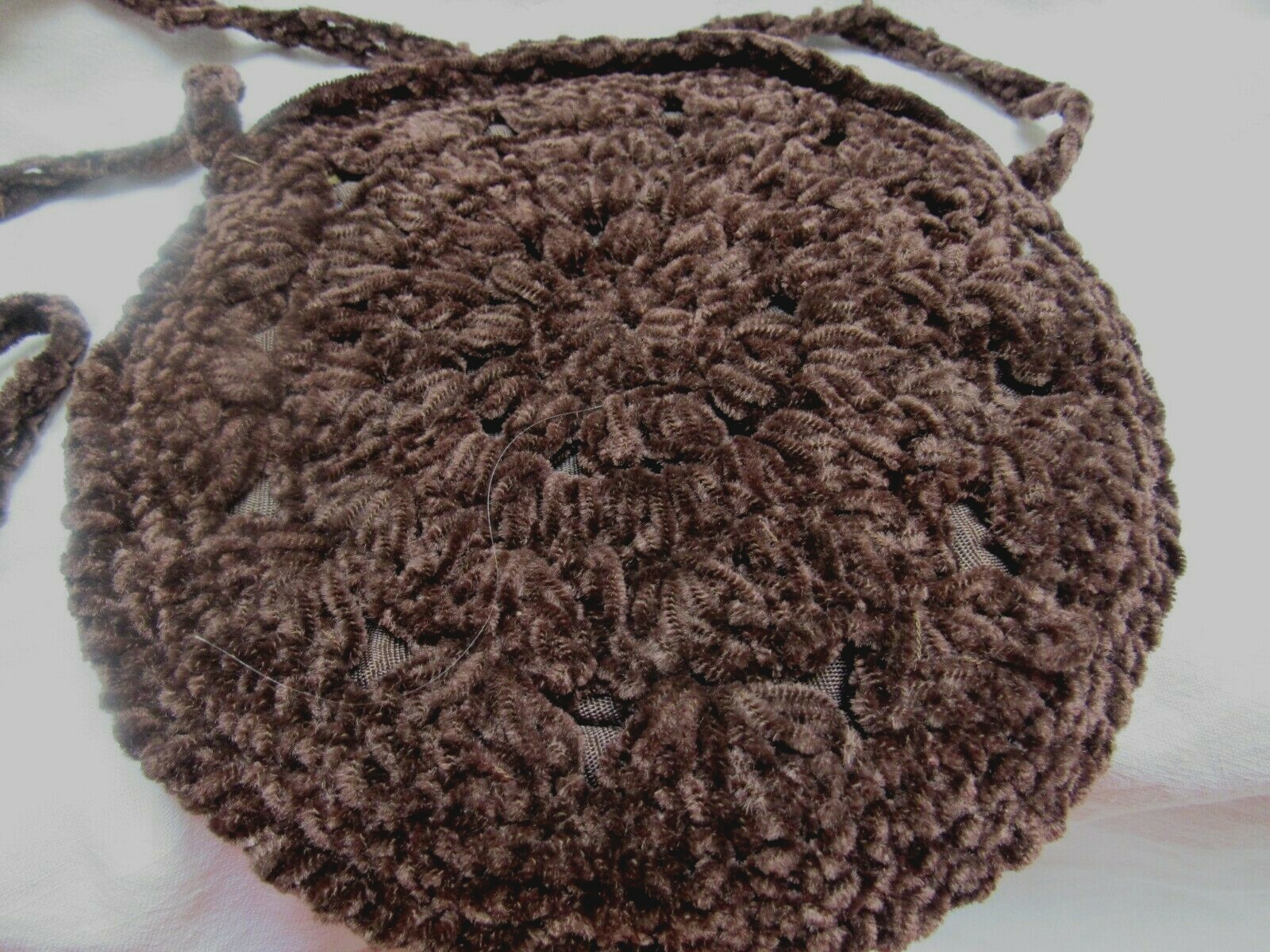 Vintage 33 East Long Strap Round Purse Dark Brown… - image 2