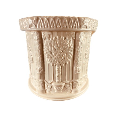 Beautiful Vintage 1990s Italian Garden Motif Planter 6.5x7" - Picture 2 of 11