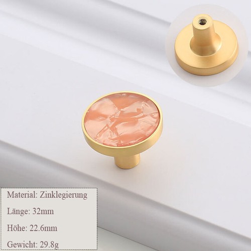 Möbelknopf Möbelgriffe Schrankgriff Schubladengriffe KNÖPFE MÖBELKNAUF Gold - Bild 18 von 23