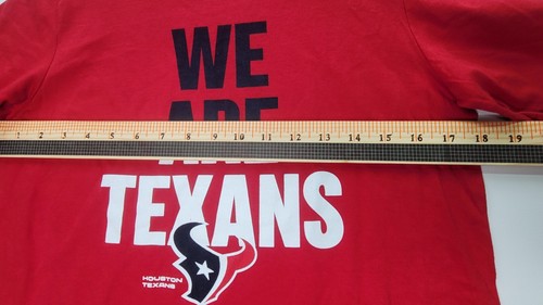 NIKE Houston Texans We Are Texans NFL Apparel T Shirt YOUTH Size LARGE 14/16 Red - Picture 3 of 5