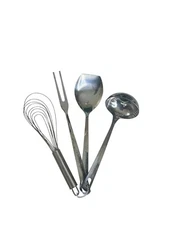 Wolfgang Puck 4-pc Collection Kitchen Cooking Tools Utensil Set Stainless READ