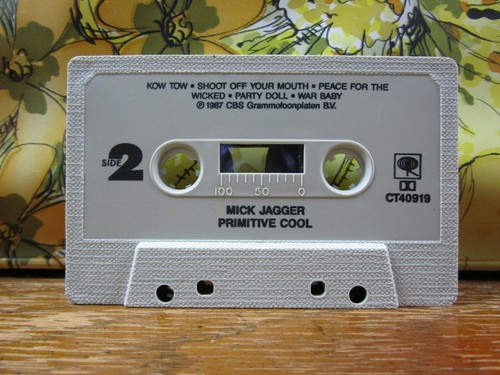 Mick Jagger - Primitive Cool - Original Cassette Tape 1987 CBS Records Stones - Picture 4 of 6