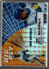 2021 Panini Mosaic Big Fly Mosaic Reactive Orange #5 Ken Griffey Jr. /99 