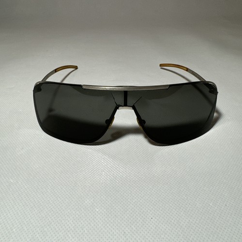 Gafas de sol vintage Christian Dior Home 0038 metálicas plateadas envolventes Y2K SOLO MARCO - Imagen 1 de 8