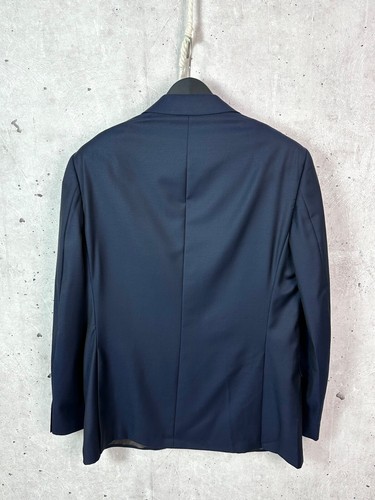 Blazer Suit Supply Napoli de un solo pecho regular de lana azul marino talla 54 - Imagen 6 de 14