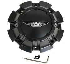 NEW AMERICAN EAGLE ALLOYS WHEEL RIM MATTE FLAT BLACK CENTER CAP ACC 3278 08 AEWC
