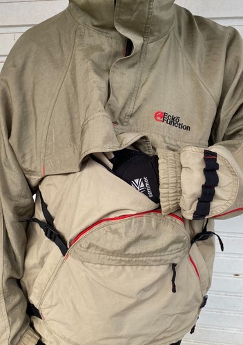Vintage 90s Ecko Function Coat Anorak Windbreaker Pullover Technical Zip Mens XL - Picture 8 of 24