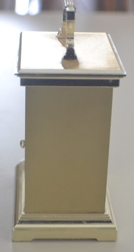PLASTIC MANTEL CLOCK BATTERY OPERATED GOLD COLOR - Picture 3 of 5