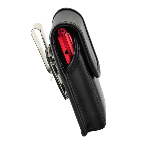 Greatcall Jitterbug Flip schwarz LEDER Holster Magnetverschluss drehbarer Gürtelclip - Bild 5 von 9