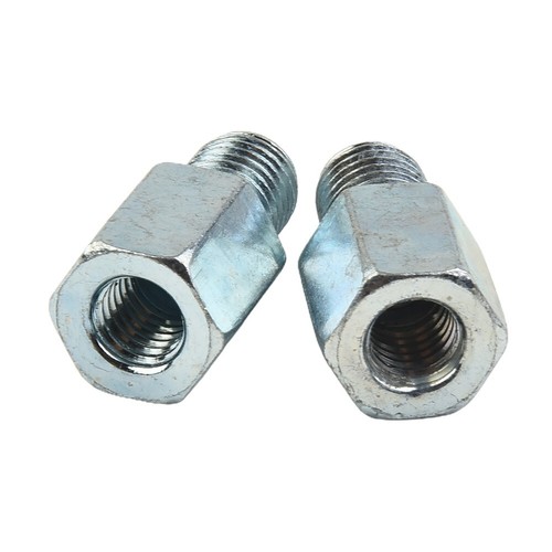 2pcs Motorcycle Or Scooter Mirror Adapters - 8mm To 10mm Clockwise Threaded New - Picture 5 of 21