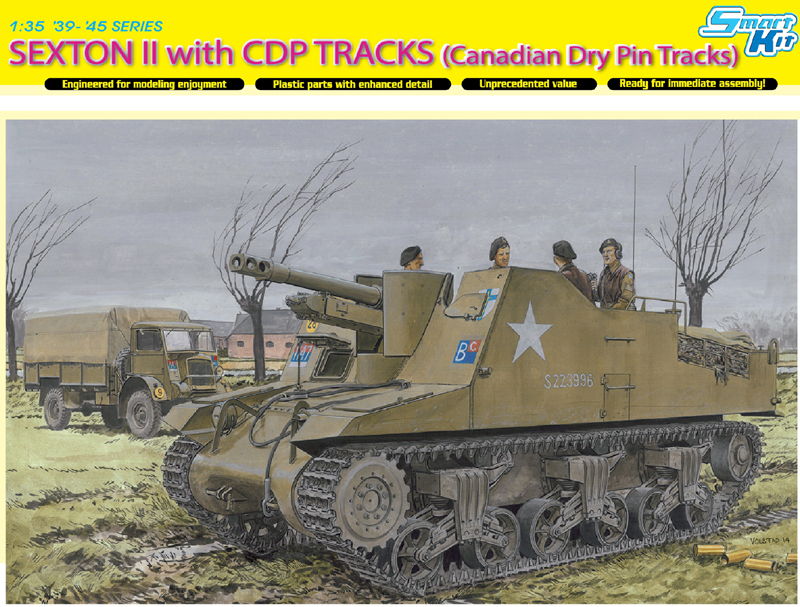 Dragon 1 3 5 6793 Panzer Sexton II con Canadian Dry Pin Pistas Dragon 1 3 5 6793 Panzer Sexton II con Canadian Dry Pin Pistas