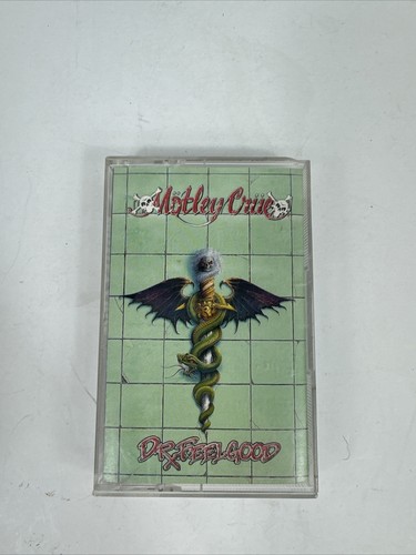 Motley Crue Dr Feel Good Electric Cassette Tape 1989 Heavy Metal - Picture 1 of 7