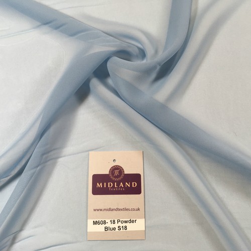 Hi-Multi Caress Chiffon Sheer Fabric Semi-Transparent 42" M608 Mtex - Picture 61 of 154