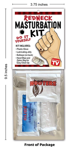 Redneck MASTURBATION KIT Gag Joke Prank GIFT PRESENT Birthday Adult Man Guy - Picture 2 of 3