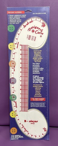 Vintage B-Oleyar Designers, Inseam & Hip, Crotch Curve Tailor’s Alt Rulers - Picture 5 of 6