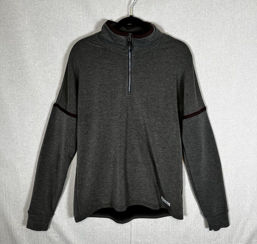 Cotopaxi Damen Lozano 1/4 Zip Langarm Pullover grau burgund Fleece Gr. L - Bild 2 von 10