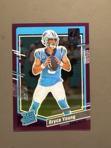 2023 Clearly Donruss Bryce Young /199 Purple Rated Rookie #95 RC Panthers LDX