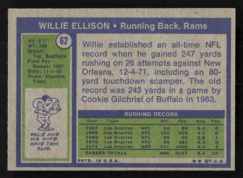 1972 Topps Football 1-132 See Scans SET BREAK Most are EX/NM/MT Pack Fresh! - Picture 169 of 357