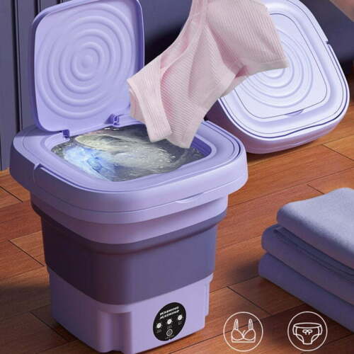 2PCS Portable Washing Machine Mini Washer Foldable Washer & Spin Dryer Travel - Picture 5 of 13