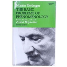 Existential Philosophy Heidegger Martin Basic Problems Phenomenology Ontology 